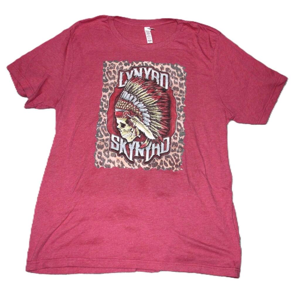 Bella + Canvas Shirt Womens XL Pink Lynyrd Skynyrd Graphic Jersey Casual